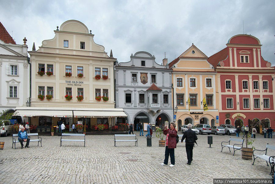 Чешский Крумлов, город в излучине Влтавы Чешский Крумлов, Чехия