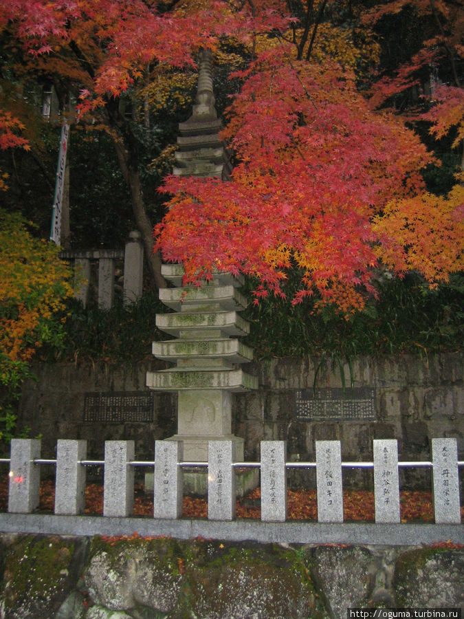 Возле входа в храм. Осюда начинается подъём на гору, к главному храму. Инуяма, Япония