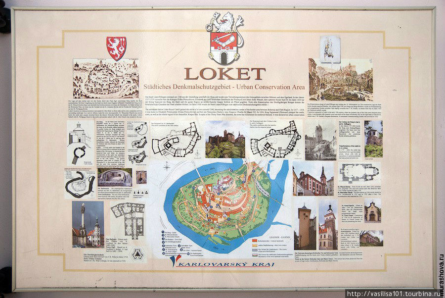 Локет - замок с драконом и город из фильма 