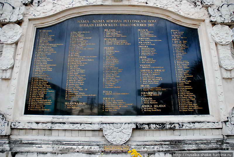 10 лет со дня трагедии Кута, Индонезия
