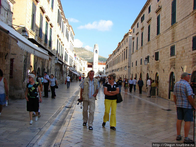 Страдун — центральная улица Старого города Дубровника Дубровник, Хорватия
