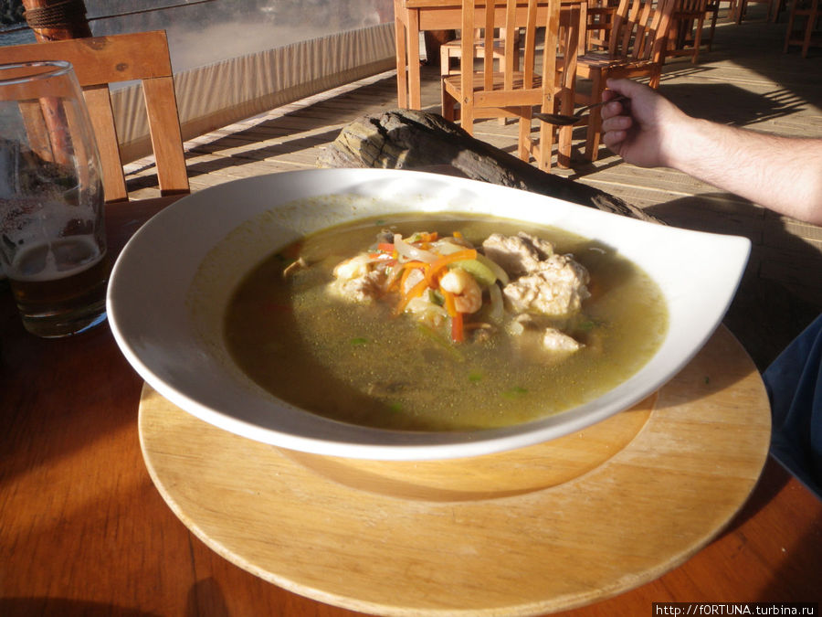 Суп из морепродуктов Ханга-Роа, остров Пасхи, Чили
