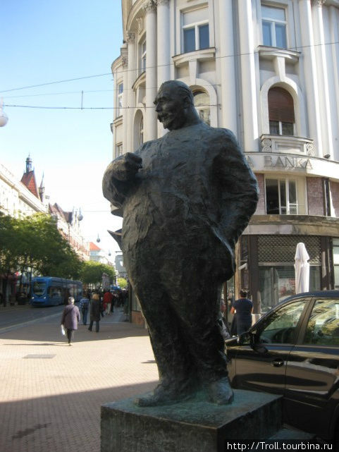 Обаятельный толстяк — оказывается, при ближайшем рассмотрении, виднейший хорватский политический деятель, Степан Радич Загреб, Хорватия