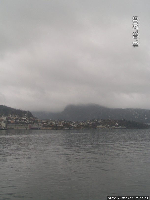 Всё в тумане Берген, Норвегия