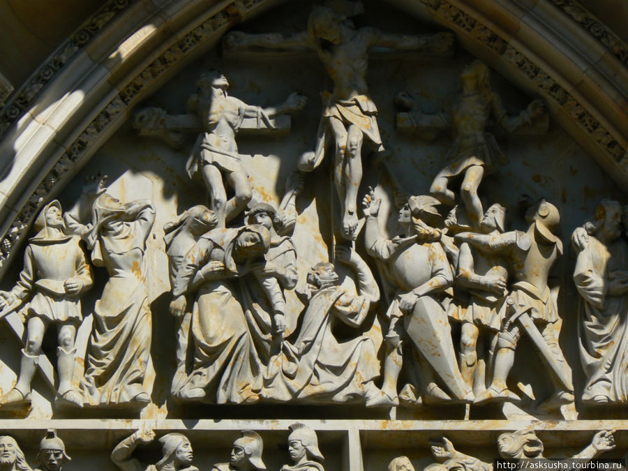 Фрагмент фасада собора Святого Вита Прага, Чехия