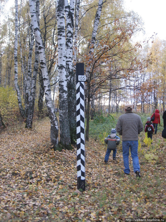 Верстовой столб (там же) Елисейково, Россия
