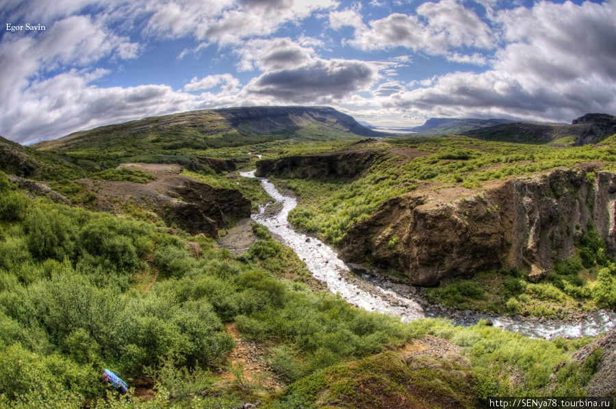 Путь к водопаду Glymur Западная Исландия, Исландия