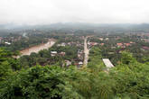 Вид на Луангпхабанг с холма Пуси