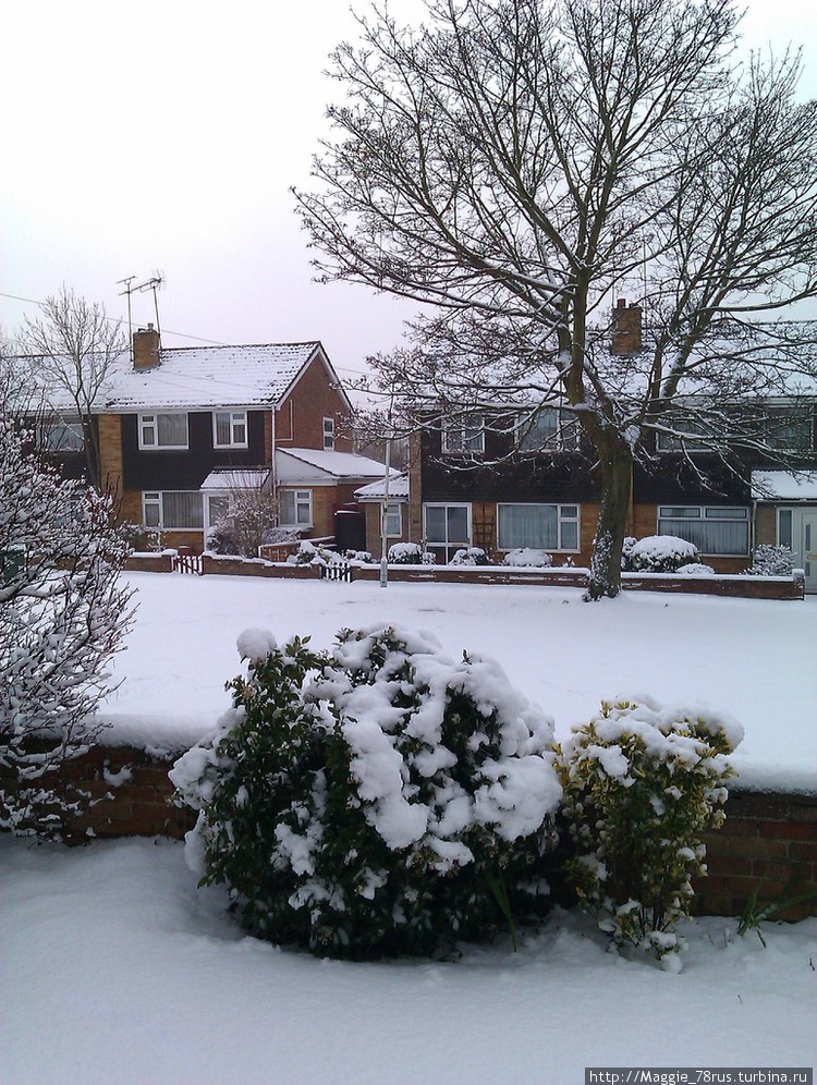 Снег в Нортгемптоне редко