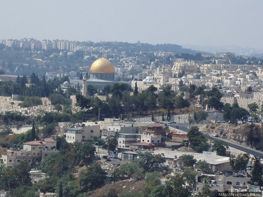 Панорама Иерусалима с куполом Мечети Аль-Акса Иерусалим, Израиль