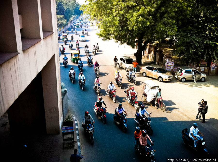Traffic in India Дели, Индия
