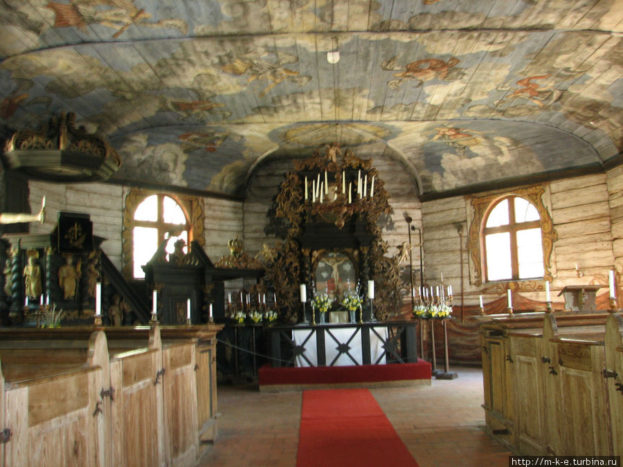 Внутреннее убранство церкви Рига, Латвия