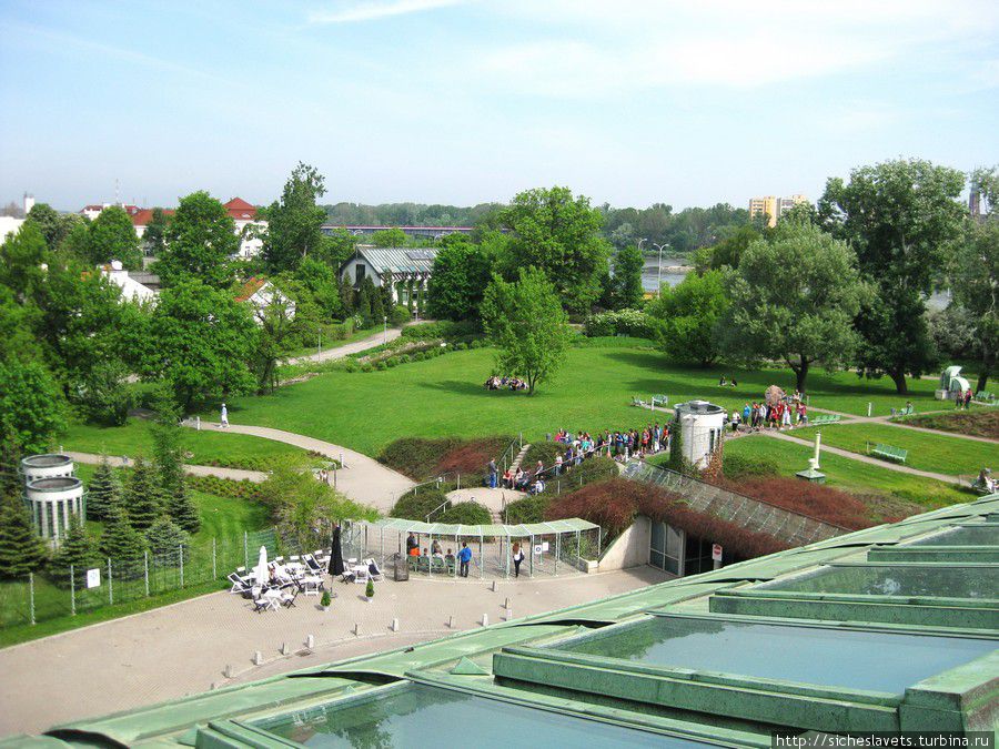 Библиотека Варшавского Университета — здание с Крышей Варшава, Польша