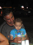 Азар с сыном пришёл в кафе, отметить с нами день рождения. Август 2010