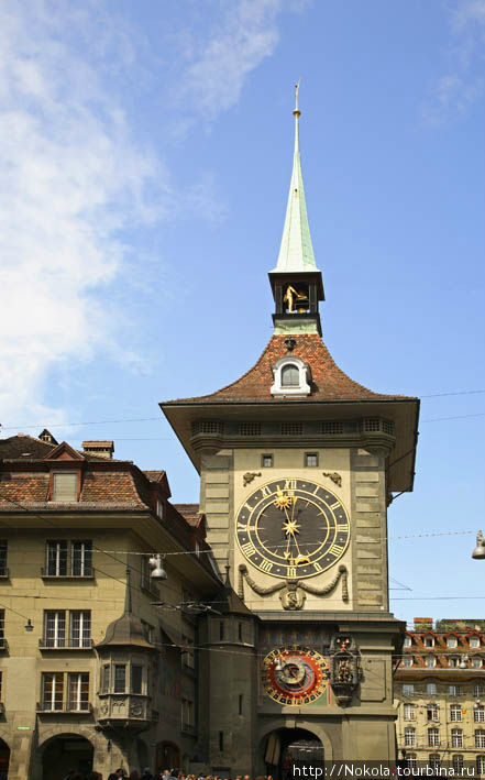 Часовая башня Цайтглокентурм Берн, Швейцария