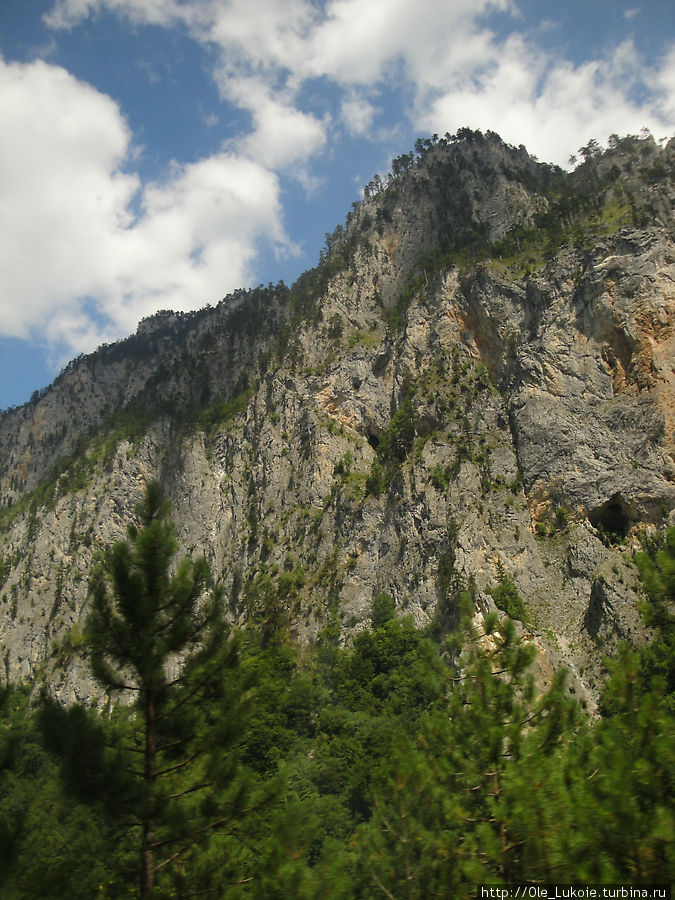 Черногория — в общих словах — темные горы, а темные потому что растительность густая на горах и создает видимость черноты — это гид рассказала, но что-то есть такое точно Будва, Черногория