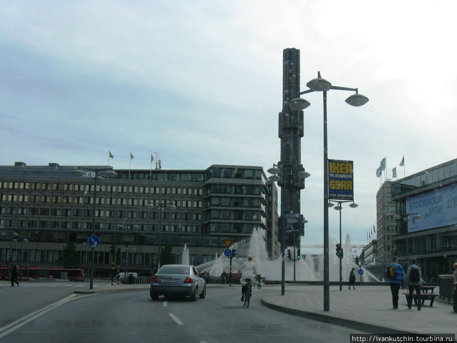 Площадь Сержелторг (Sergel Torg) Стокгольм, Швеция