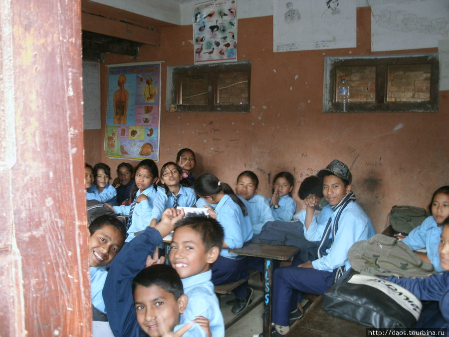 Школа в Панаути Панаути, Непал
