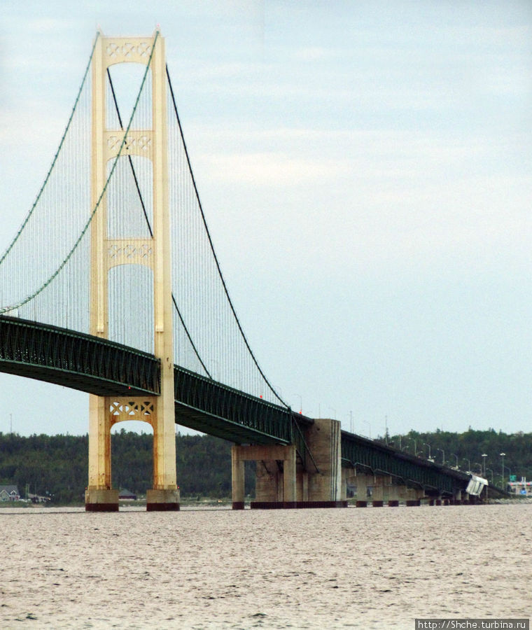 Мост Макинак — один из самых-самых-самых мостов в мире Макино-Сити, CША