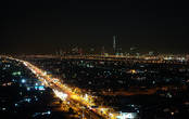 Ночной вид на Дубай.