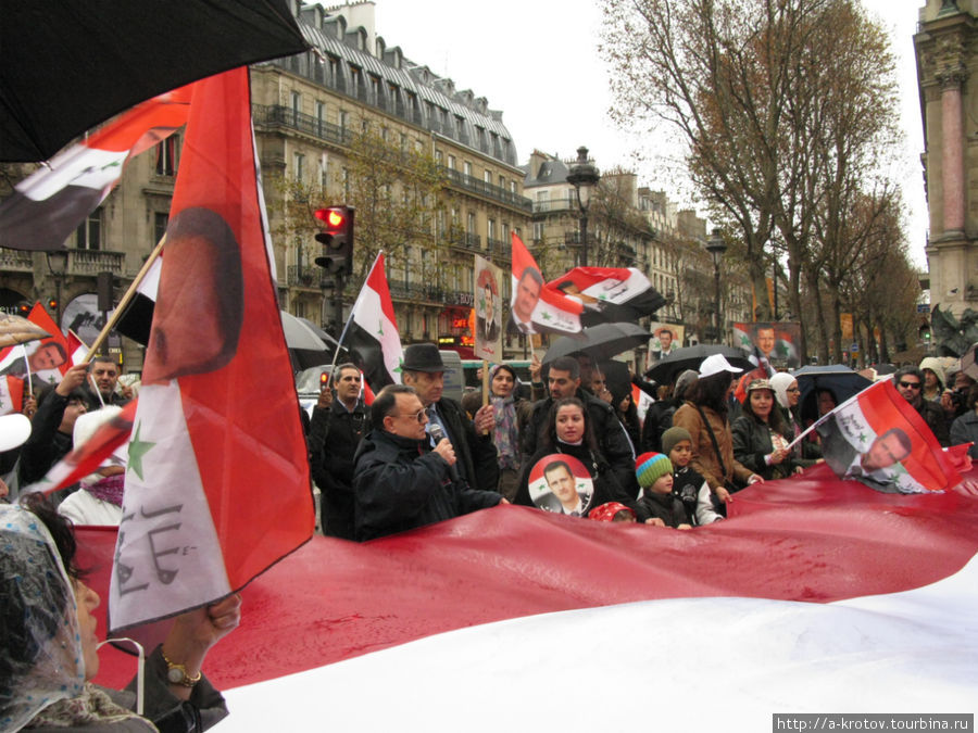 сирийский митинг Париж, Франция