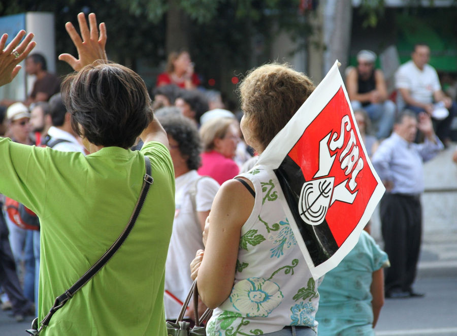 Городские случайности — митинг в Лиссабоне Лиссабон, Португалия