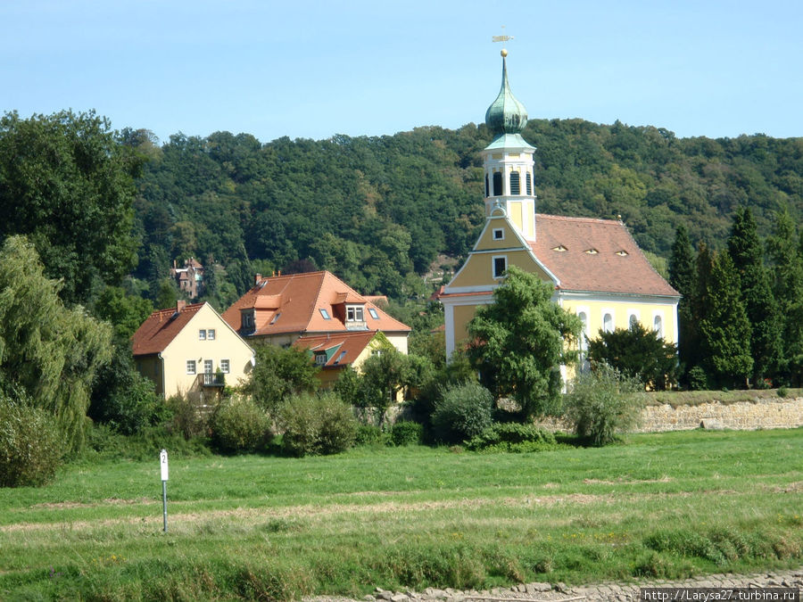 Вид на Хостервиц с церковью Марии Дрезден, Германия