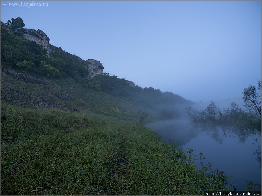 Рассвет на Воргольских скалах Липецкая область, Россия
