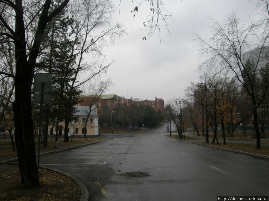 Последний перекрёсток — вид с бульвара... Хабаровск, Россия