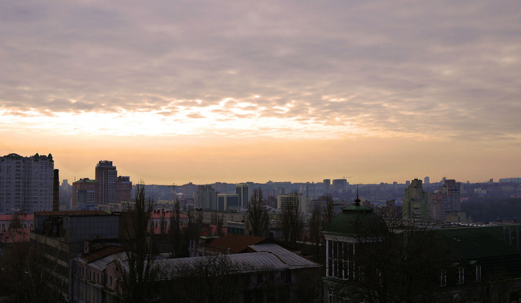 Вид на южную окраину Киев