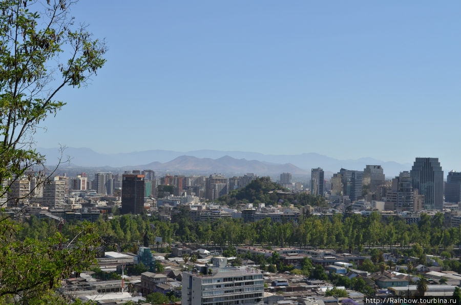 Приятная весенняя столица Сантьяго, Чили