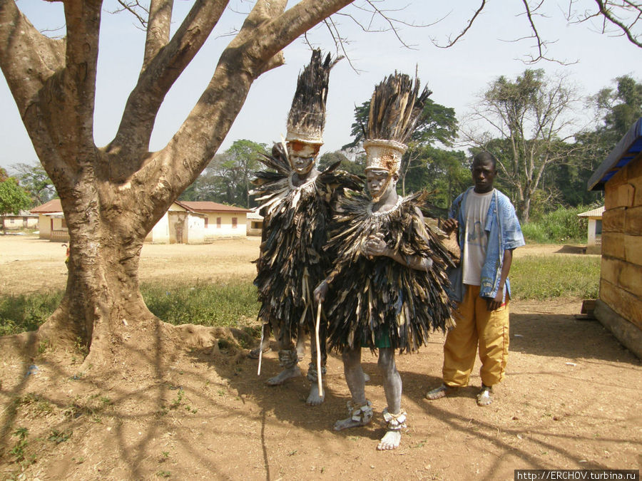 Танцы людей-птиц Провинция Нзерекоре, Гвинея