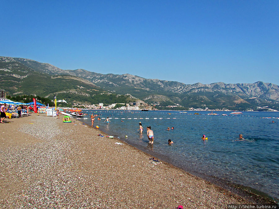побережье пляжа Бечичи, Черногория