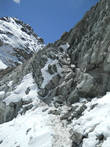 Спуск на ледник — вид снизу. Или подъем на перевал — это как посмотреть.