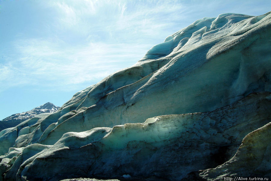 Ледник, стирающий в порошок Национальный парк Кенай-Фьордс, CША