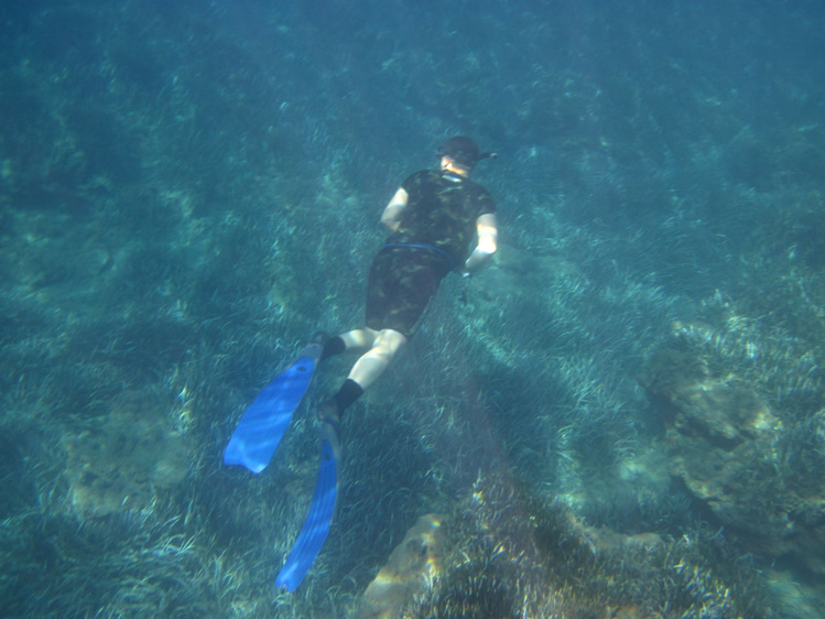 Под водой на задержке дых
