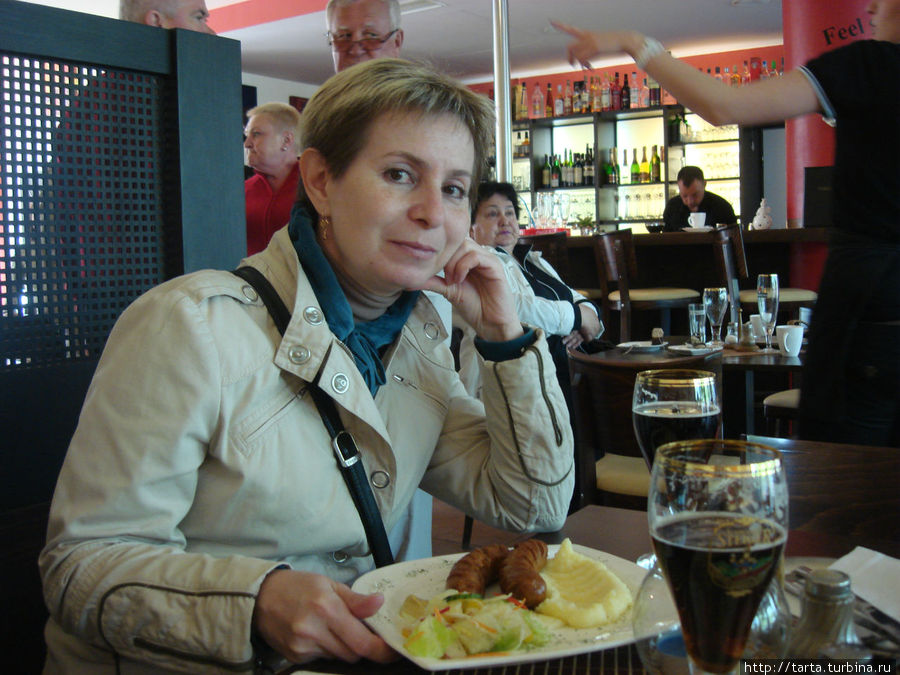 Обед в русскоязычном ресторане Одесса Дрезден, Германия