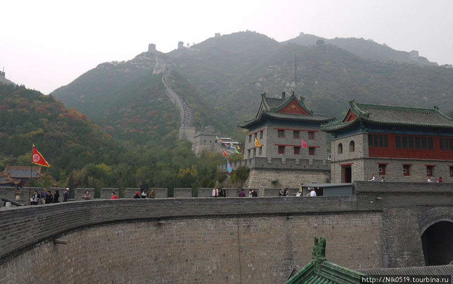 Сквозь туман по Великой китайской стене. Пекин, Китай