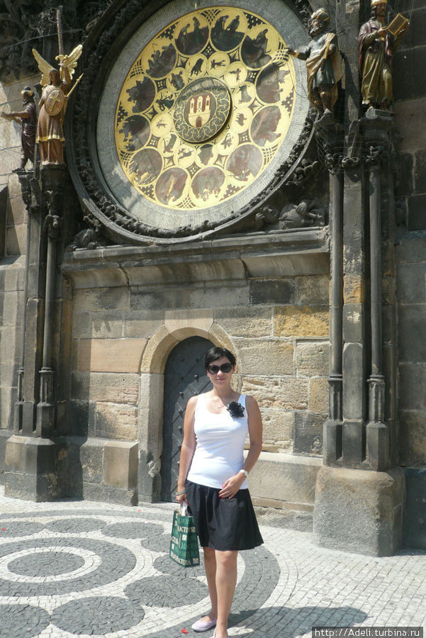 Знаменитые часы в башне Прага, Чехия