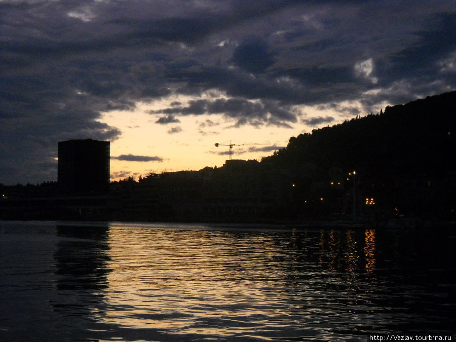 На закате Сплит, Хорватия На закате Сплит, Хорватия