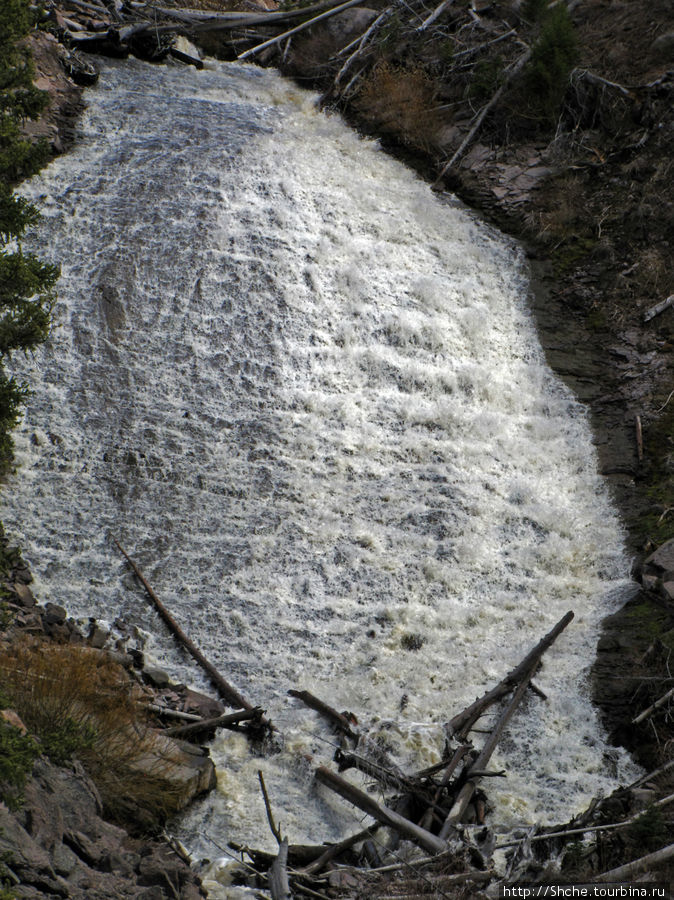 Прогулка к водопаду-призраку Рэйс-фэллс (Wraith falls) Йеллоустоун Национальный Парк, CША