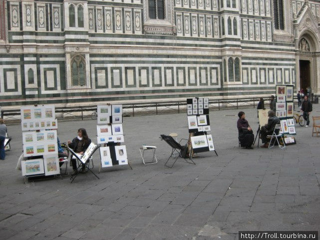 Небольшое добавление к художественным достоинствам собора — местные художники Флоренция, Италия
