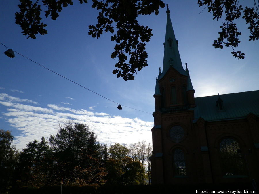 Строгая красота Александровской церкви Тампере, Финляндия