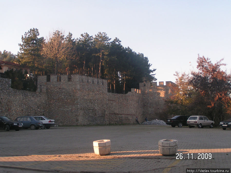 Одна из крепостных стен Охрид, Северная Македония