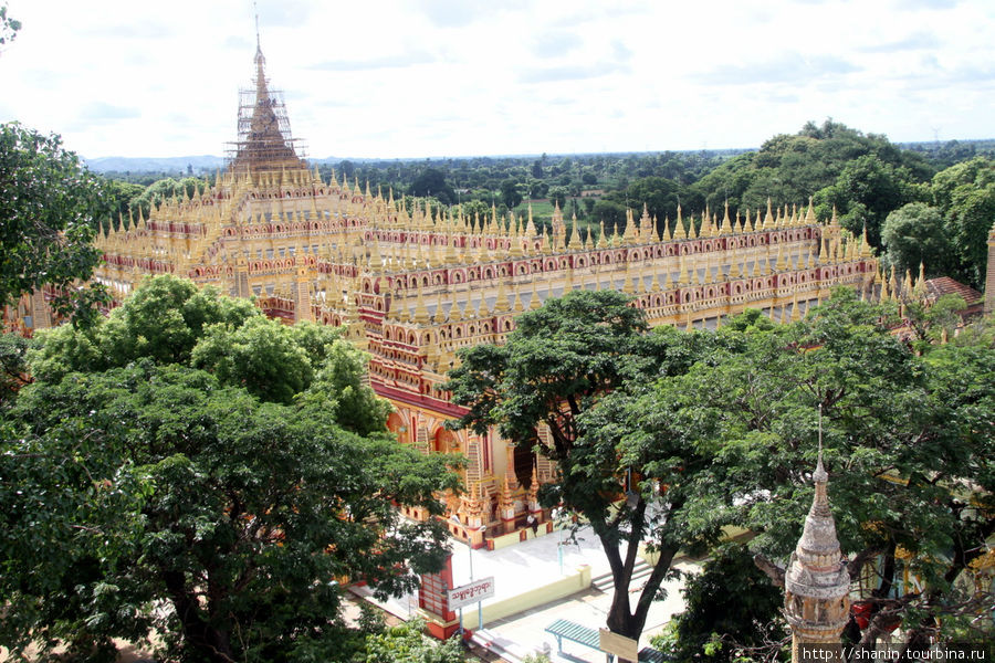Вид с пагоды Арлайн Нга Синт Монива, Мьянма