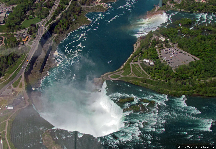 Облет на вертолете Ниагарского водопада