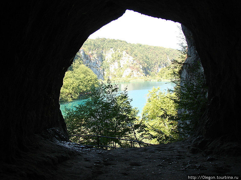 В одной из пещер Плитвичек Национальный парк Плитвицкие озёра, Хорватия