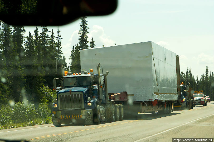 Настоящие американские грузовики с настоящими мегагрузами и полным oversize! Штат Аляска, CША