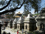 Храмовый комплекс окружен 108-ю такими часовнями, хранящими священные лингамы Шивы — символы жизни.