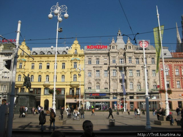 Застройка в стиле Art Nouveau Загреб, Хорватия
